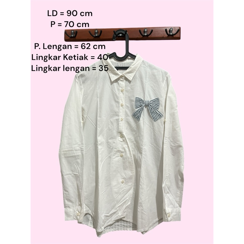 KEMEJA PUTIH KOREA WANITA SLIM FIT