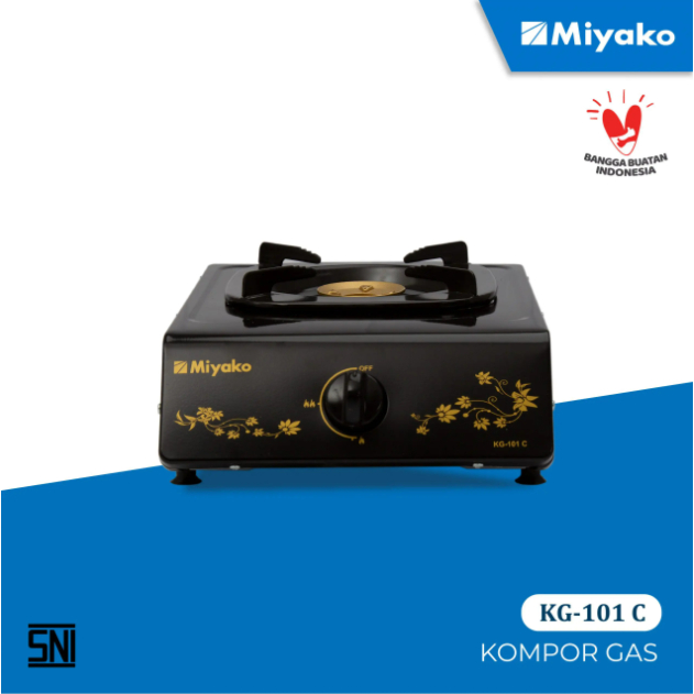 Miyako Kompor Gas KG 101 C / Kompor Gas 1 Tungku Miyako KG 101C / Kompor 1 Tungku Miyako kg101c