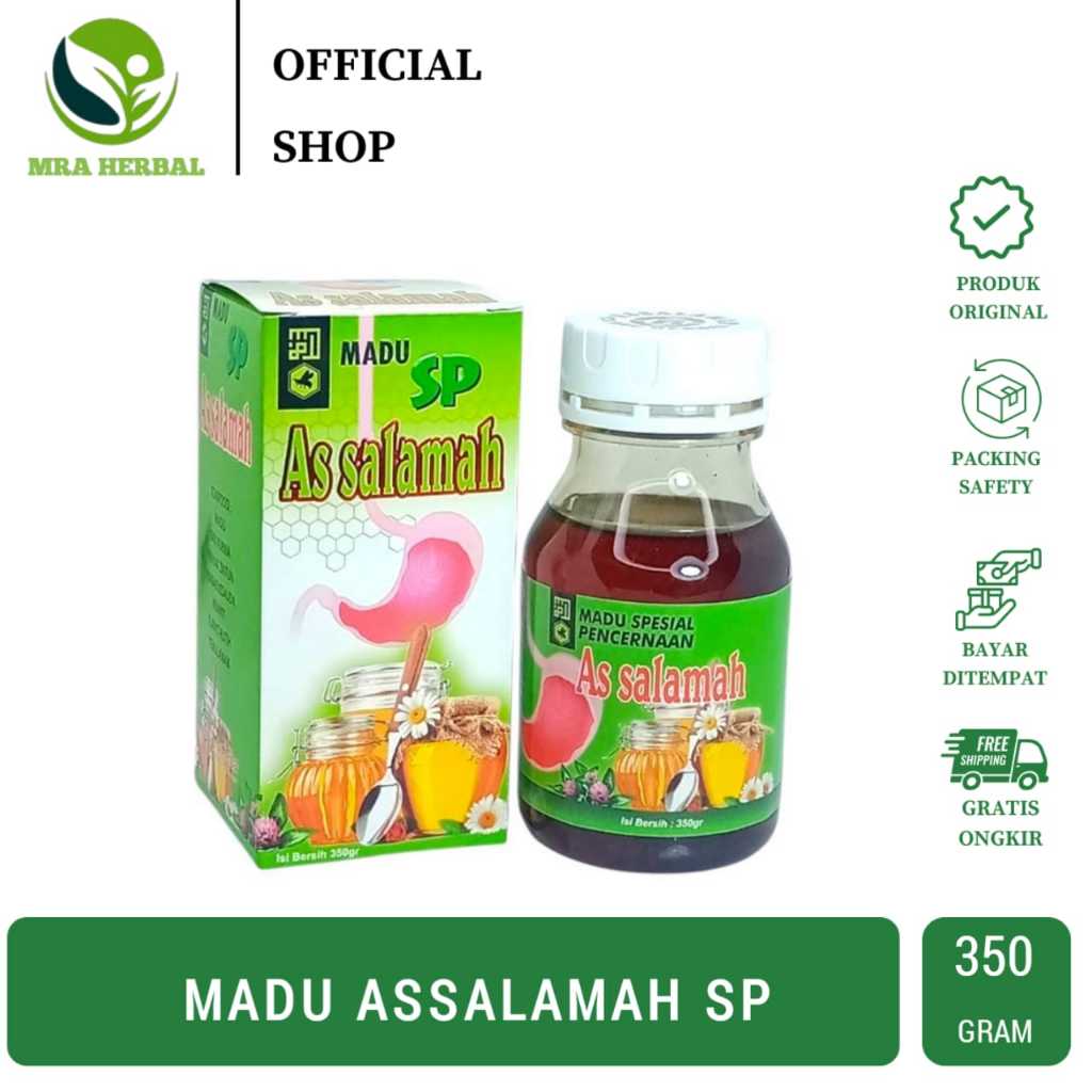 Madu Assalamah SP 350 Gr | Madu Spesial Pencernaan | Madu As Salamah SP Pencernaan