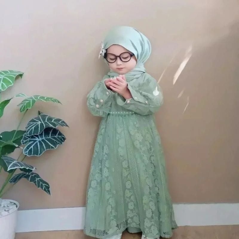 Gamis Anak Dan Bayi Aqila Usia 6 bulan - 6 tahun Terbaru//Pakaian Bayi Perempuan Terbaru