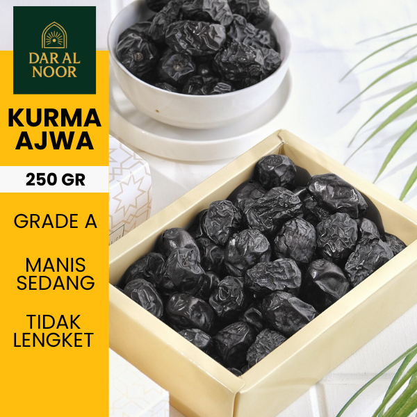 

Kurma Ajwa 250 gram 100% Asli Original Premium Madinah