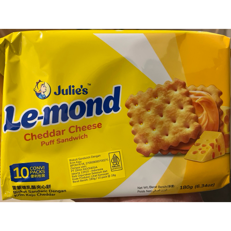 

Julies Le-Mond Cheddar cheese 180Gr