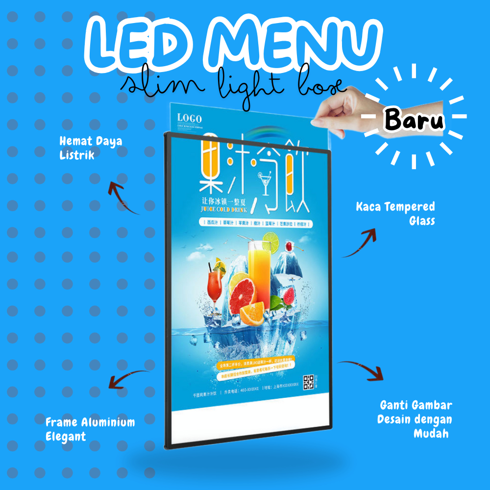 LED Menu Display/Slim Light Box/LED Light Box/LED Menu Board/LED Display Menu/LED Slim Light Box