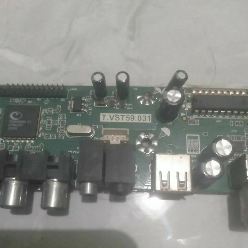 mainboard tv ikedo kode PCB T.VST59.031 copotan tv rusak layar