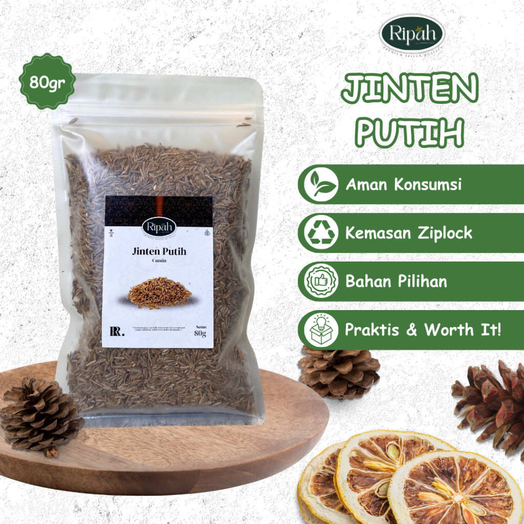

80gr Jintan / Jintan Wangi / Cumin / Caraway / Jinten / Ripah Rempah PREMIUM QUALITY