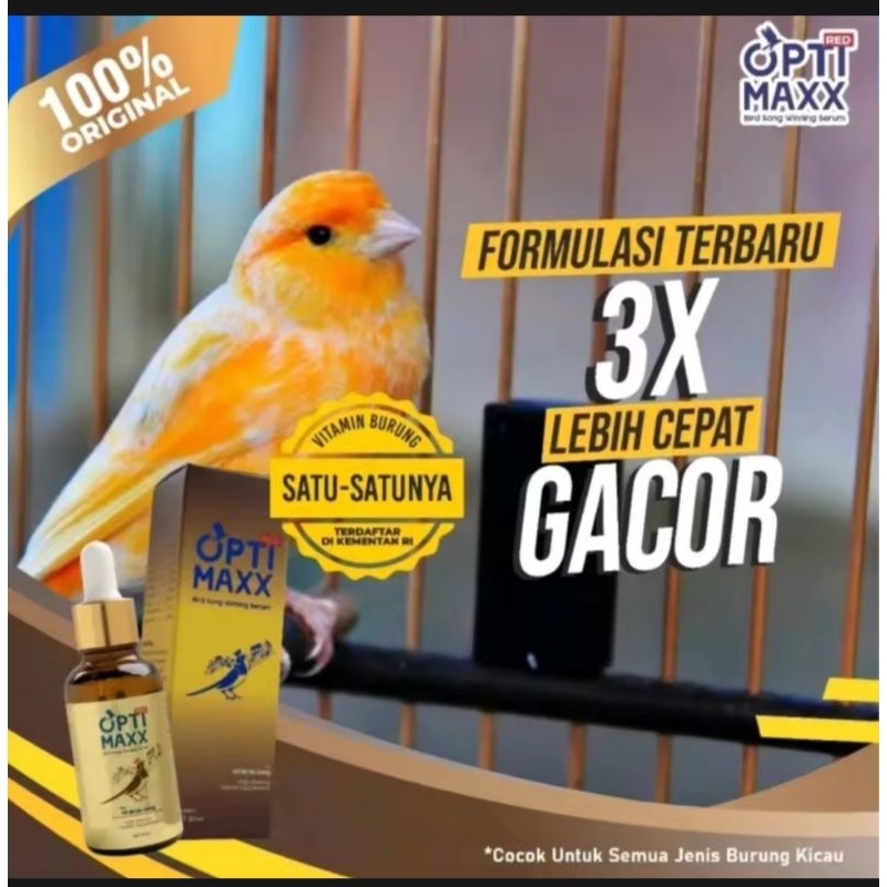 OPTIMAXX Asli Original Bird Song Winning Serum OPTIMAXX Vitamin Burung Kicau OPTIMAXX Vitamin Burung