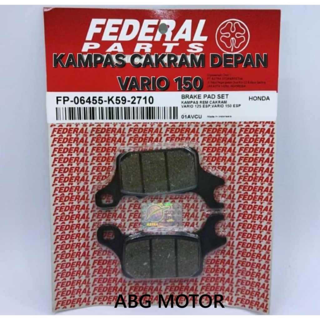 KAMPAS REM CAKRAM DEPAN VARIO 150 FEDERAL PARTS