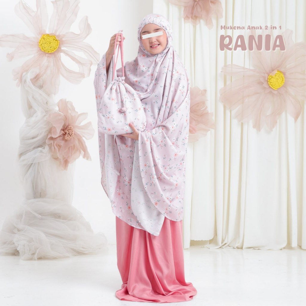 Mukena Anak Lucu Salwa Rania Hilya Series Adem Lembut Banyak Motif Lucu dan Cantik