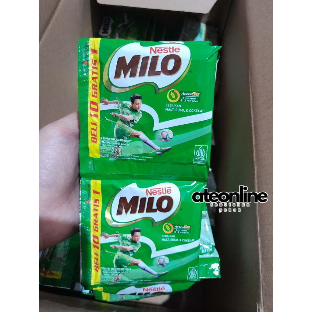 

Milo Sachet Renceng [isi 10+1 bungkus @22gr]