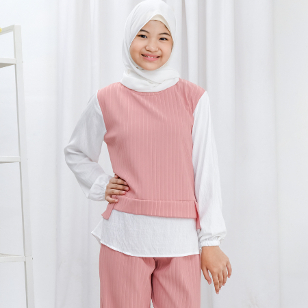 setelan anak perempuan 6–14 tahun, baju anak perempuan 6–14 tahun,
