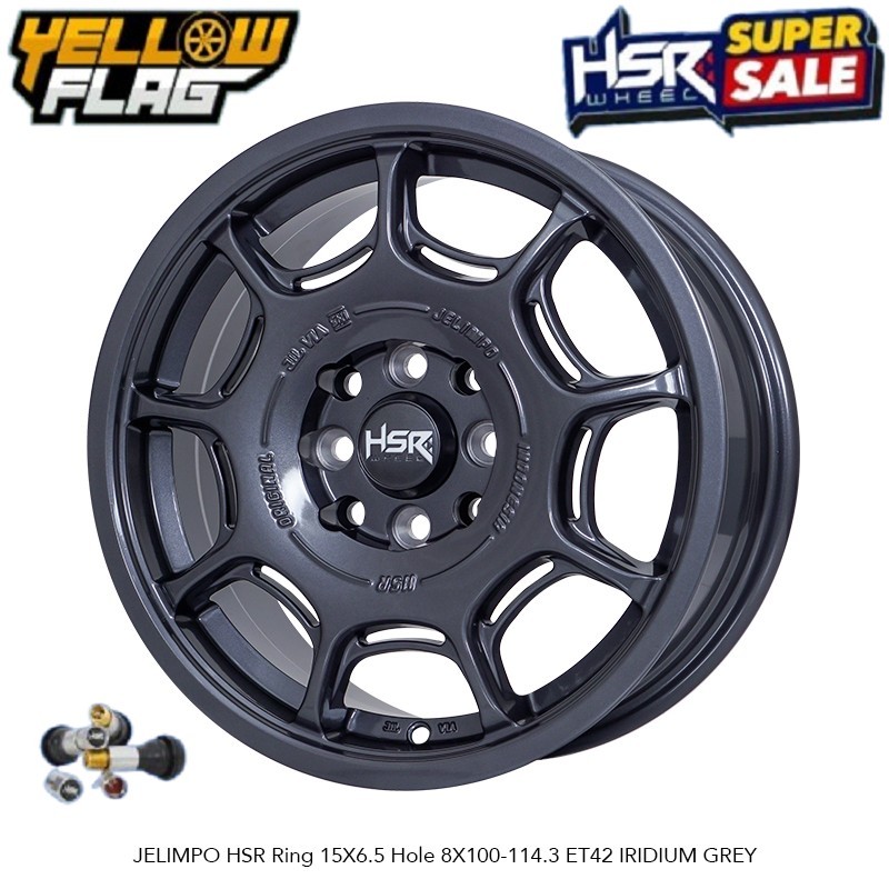 Velg Mobil Murah Hsr Jelimpo R15 Grey Avanza Xenia Livina Maestro Spin Freed Avega Hsr Ring 15