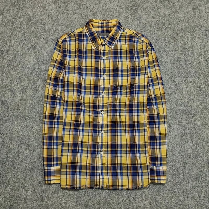 Kemeja pria lengan panjang GIORDANO size L second