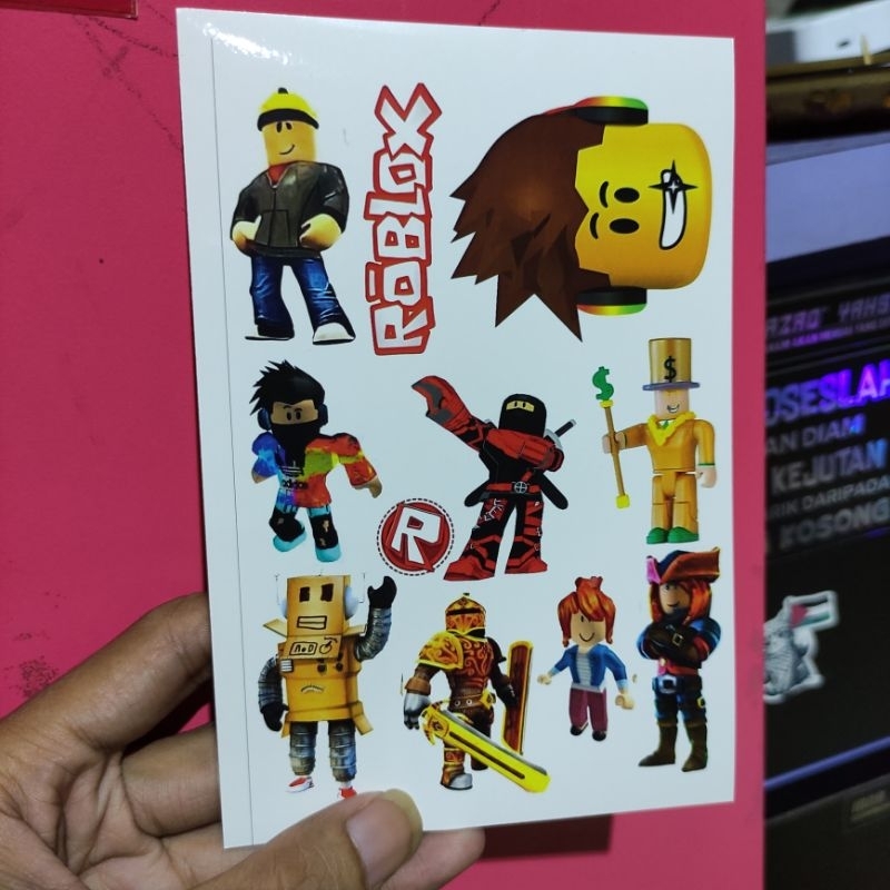 

Sticker Roblox 1 lembar ukuran A6