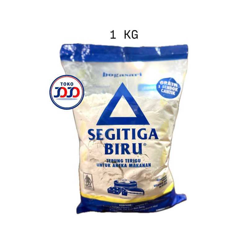 

Tepung Terigu Segitiga Biru Transparan Bogasari 1 Kg - Tepung Segitiga Biru Transparan, Tepung Kue