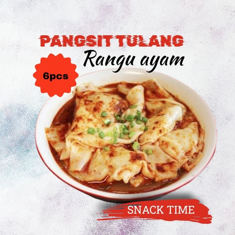 

Pangsit tulang rangu ayam kuah,chili oil,pamgsit mercon