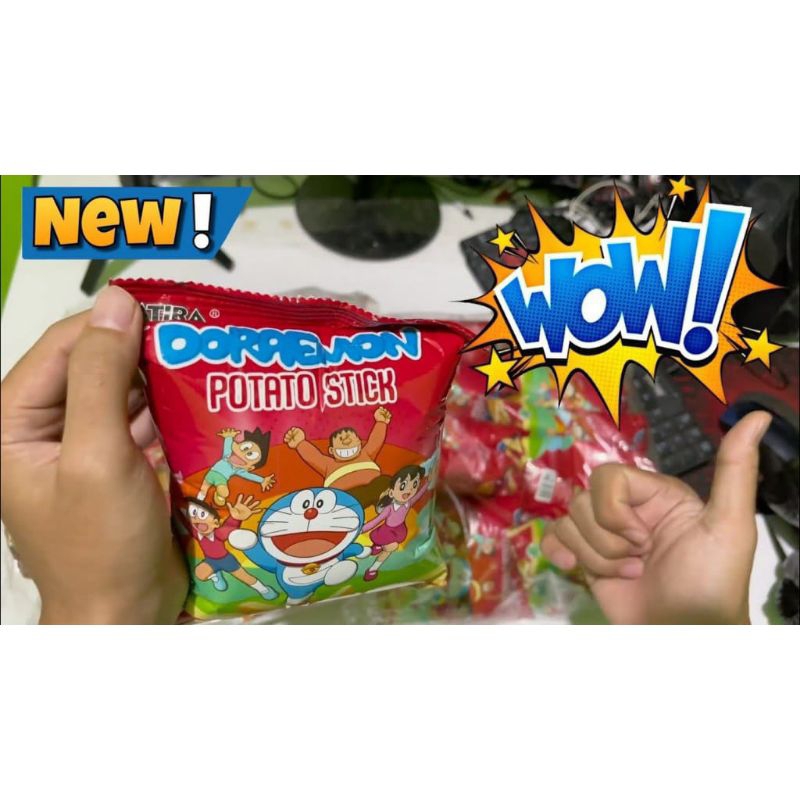 

Chiki Doraemon potato Snack berhadiah / 1 renceng isi 10 bungkus