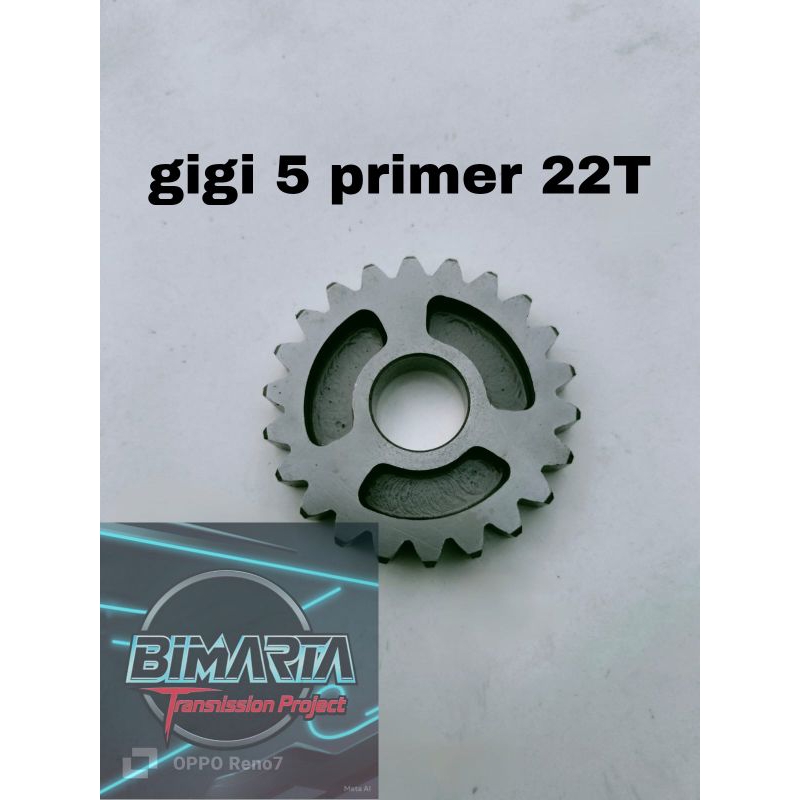 RASIO RACING RX KING GIGI 5 PRIMER 22T lawan standar