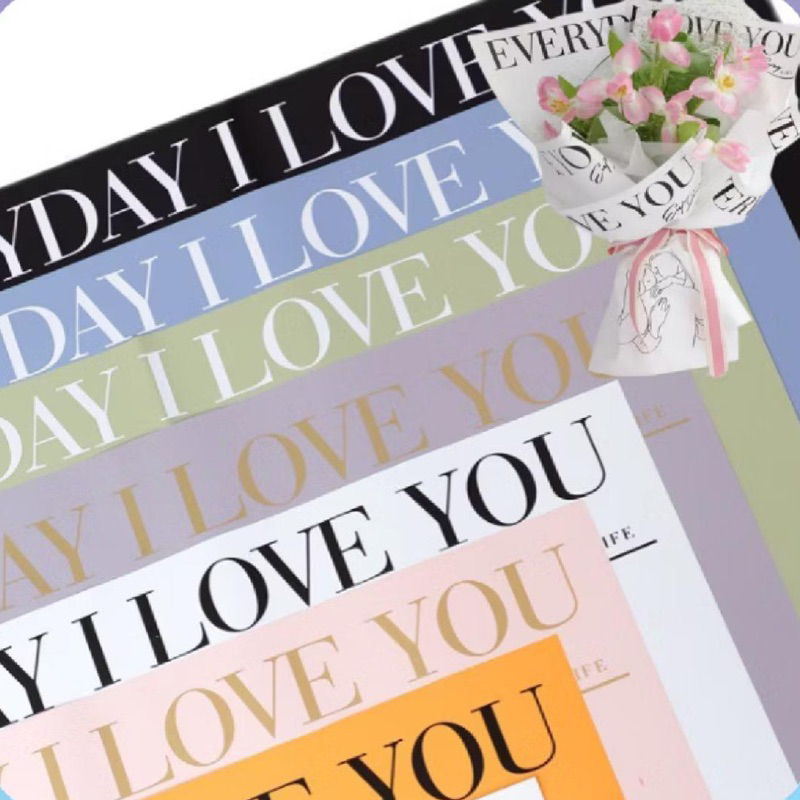 

20 LEMBAR Kertas Buket Bunga Valantine Flower Wrapping Paper Florist Cellophane Bouquet Waterproof KB030