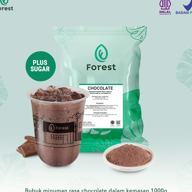 

Trend Bubuk Minuman Coklat RICH CHOCOLATE PLUS GULA Powder 1 gr FOREST