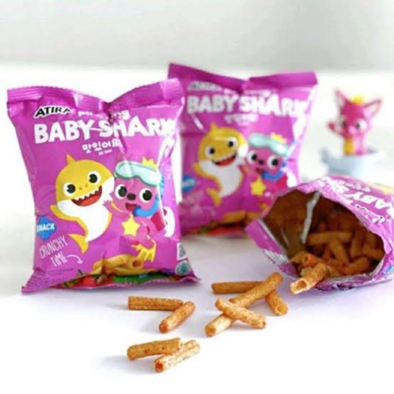 

Chiki baby shark Snack berhadiah 1 renceng isi 10 bungkus