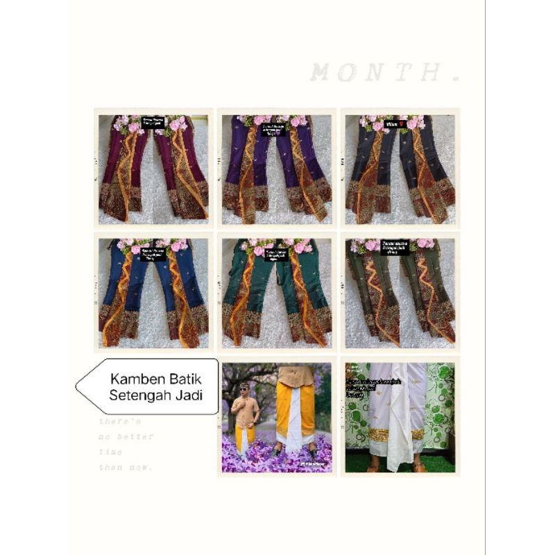 Kamben dewasa setengah jadi (Batik)