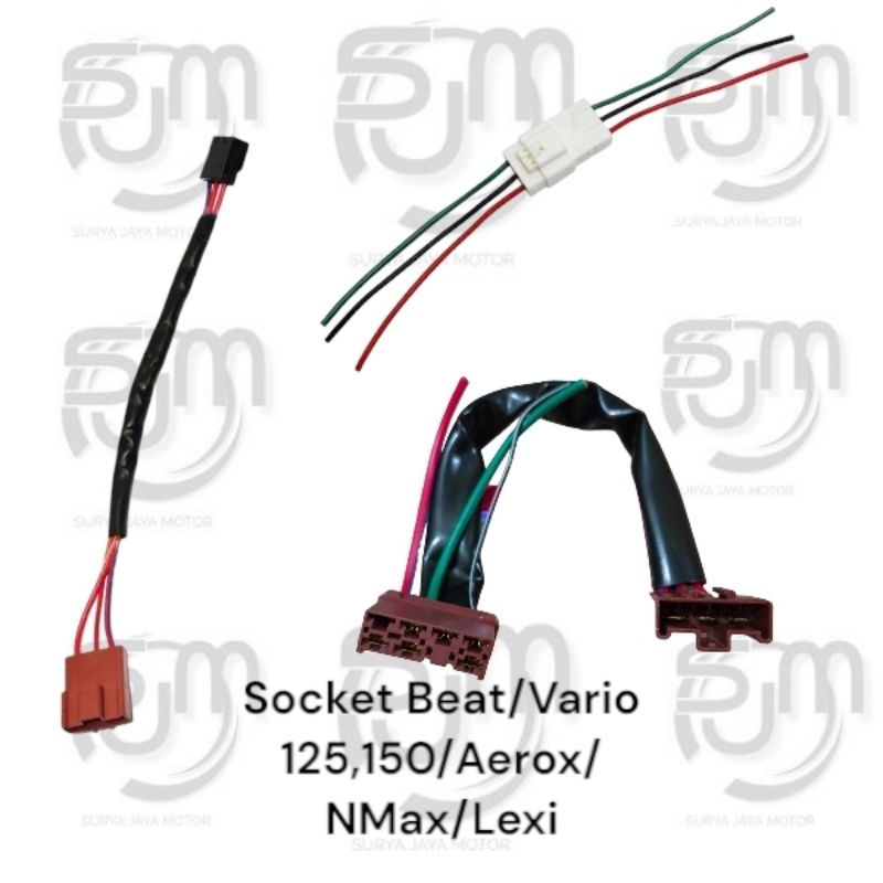 Socket ECU/ECM Honda Beat FI/Scoopy/Vario 110 / Socket ECU/ECM Vario 125/150 / Socket Spul Nmax/Aero