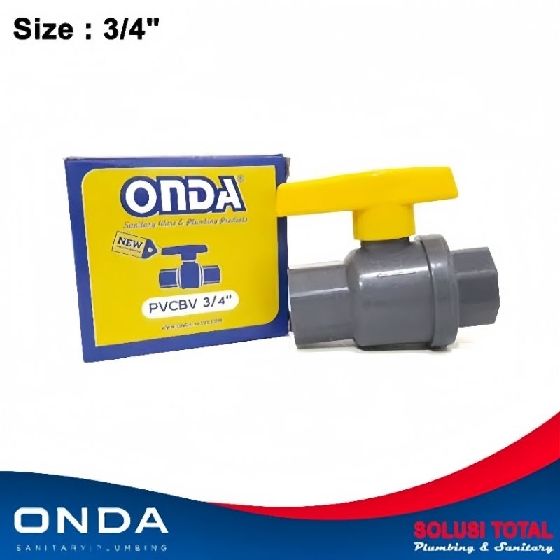 ballvalve pvc onda original 3/4,ball valve pvc onda 3/4,stop kran onda pvc 3/4