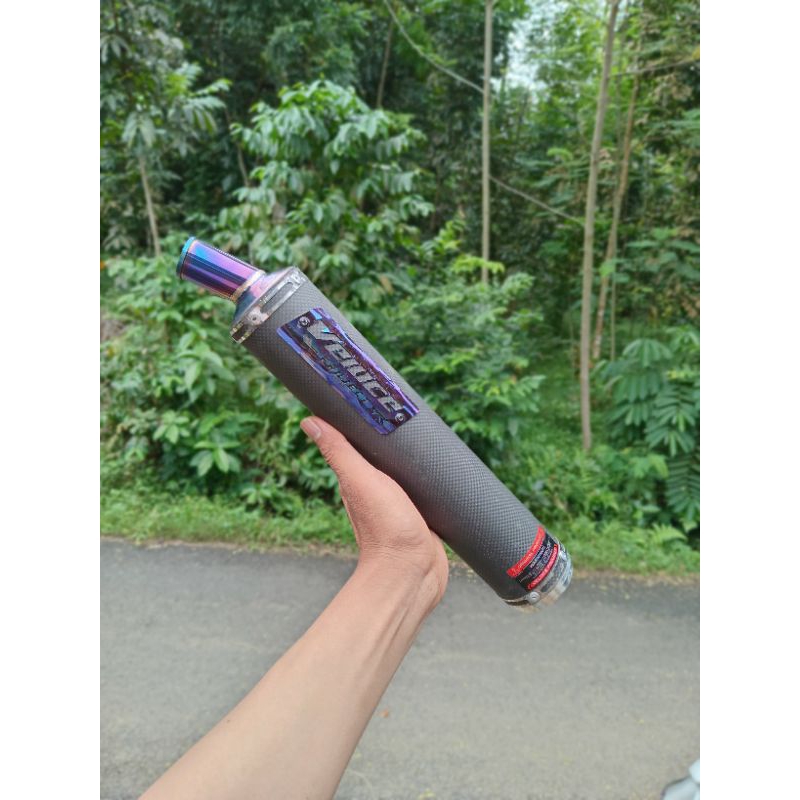 SILENCER NINJA R/RR/SS CARBON PRESS DOF BLUE STYLE SILENCER 2.TAK ORIGINAL