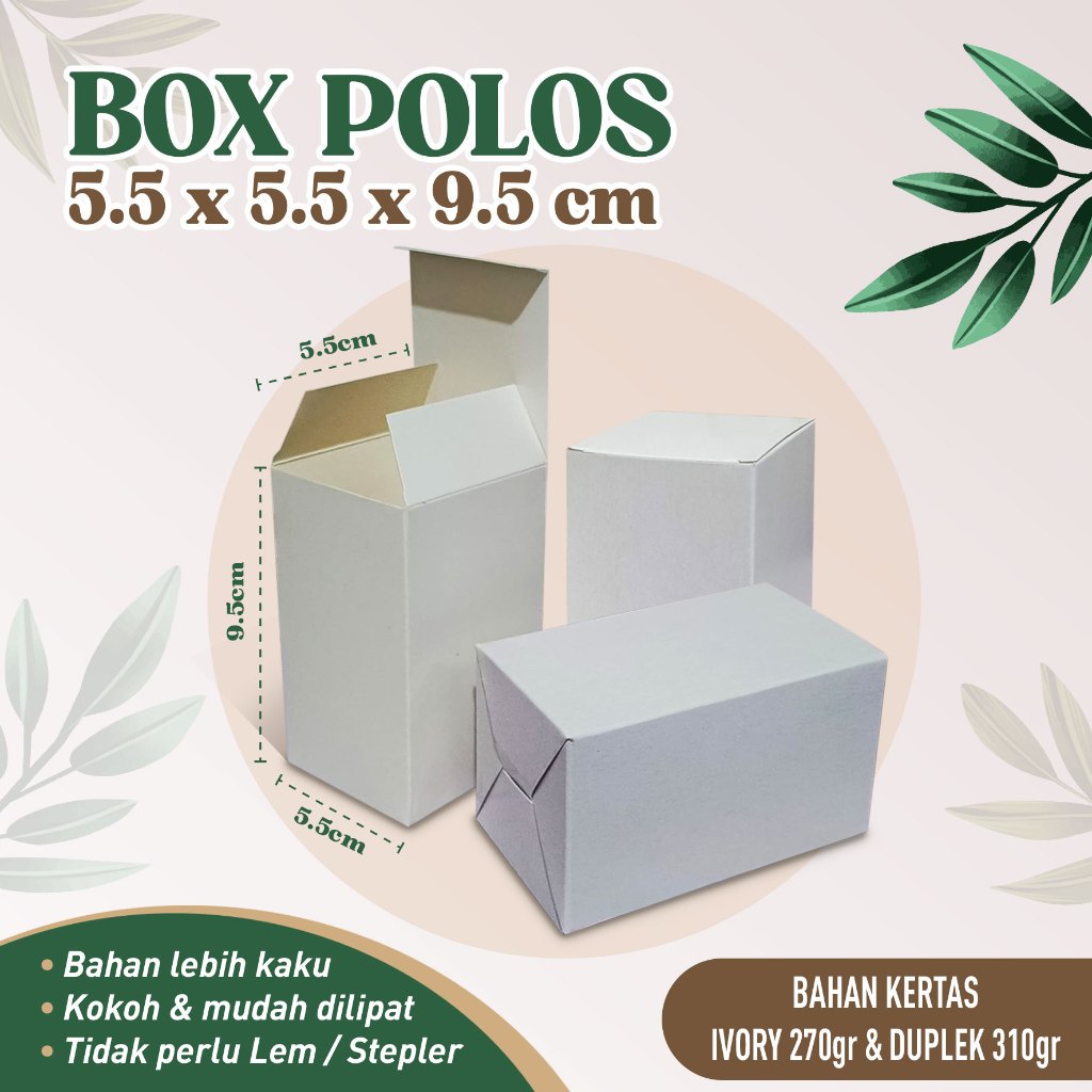 

DUS BOX POLOS / BOX BOTOL / PACKAGING 5.5 x 5.5 x 9.5