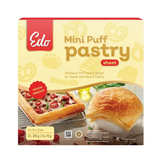 

Edo Puff Pastry sheet 375 gr - Kulit Pastry Mini Siap Pakai