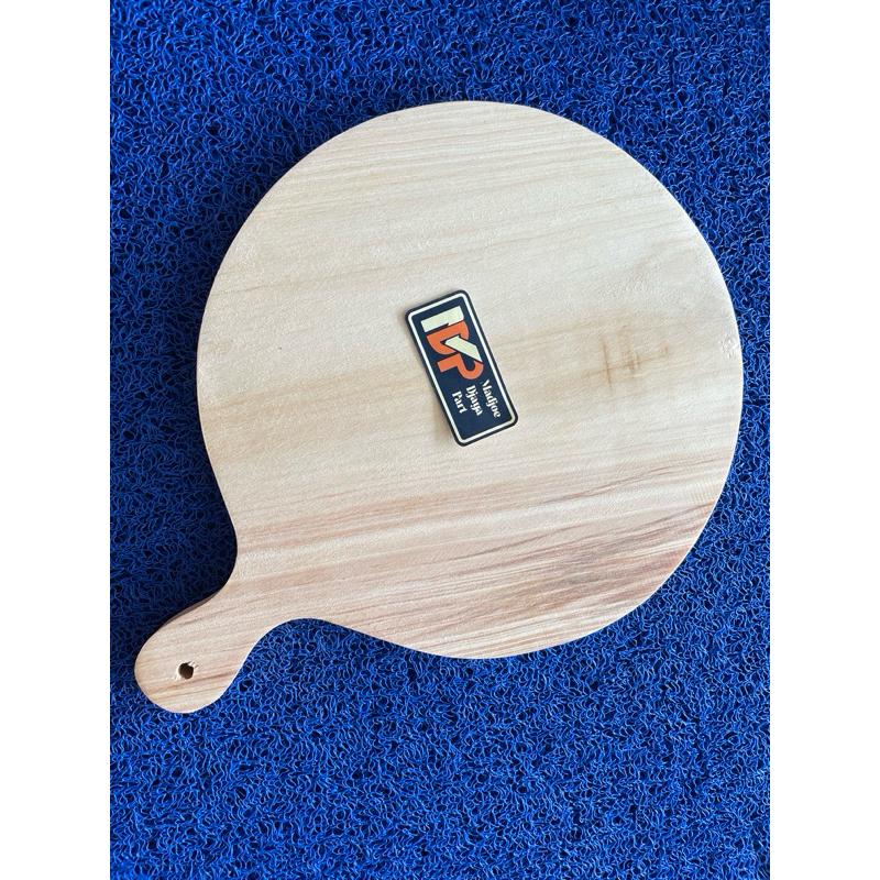 Talenan kayu bulat model Pizza / Talenan kayu bulat premium jumbo