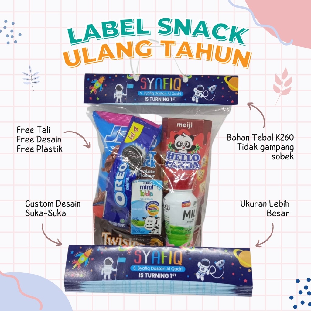 

Label Snack Ulang Tahun Free Tali / Snack Ulang Tahun Anak