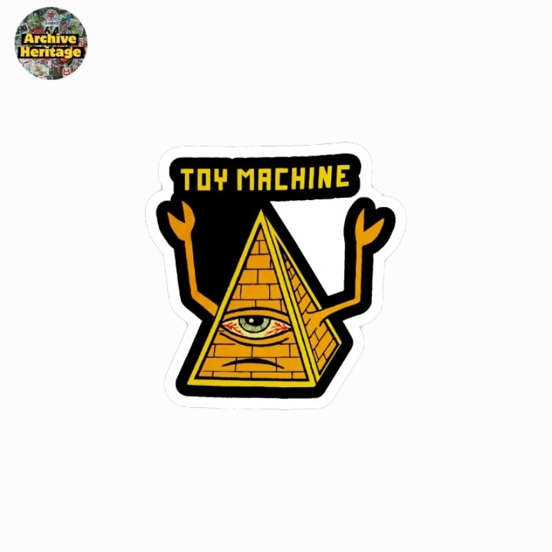 

sticker Toy Machine pyramid skateboard brand stiker
