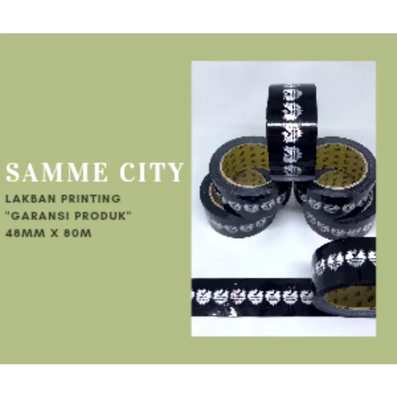 LAKBAN PRINTING "GARANSI PRODUK"HITAM/LAKBAN CUSTOM