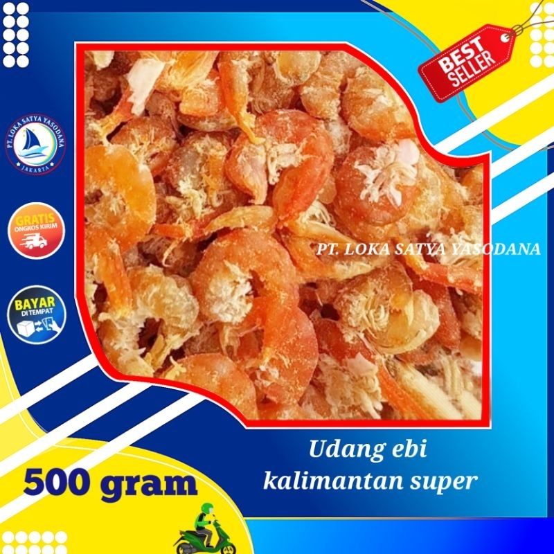 

ebi kering super / udang ebi asli kalimantan 500gram
