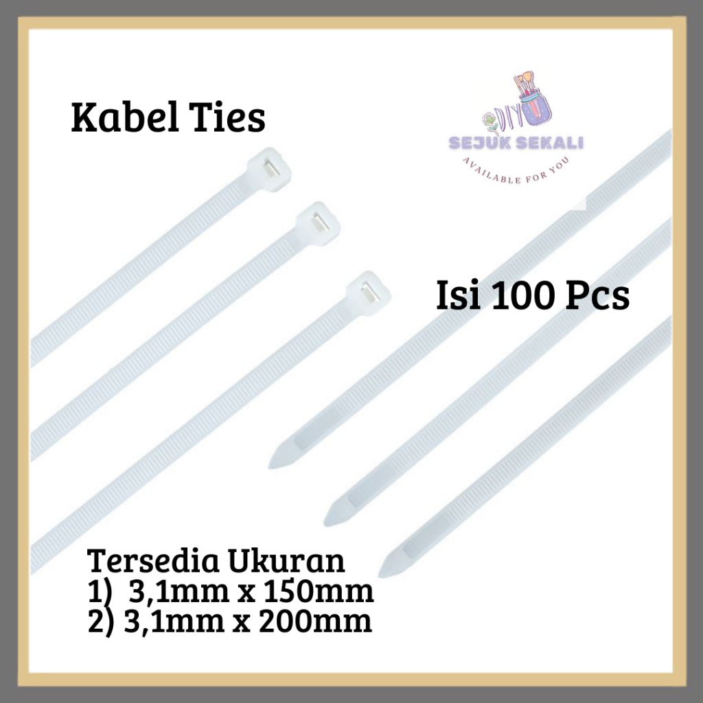 

Kabel Ties / Kabel Tis 3,1x150mm / 3,1x200mm