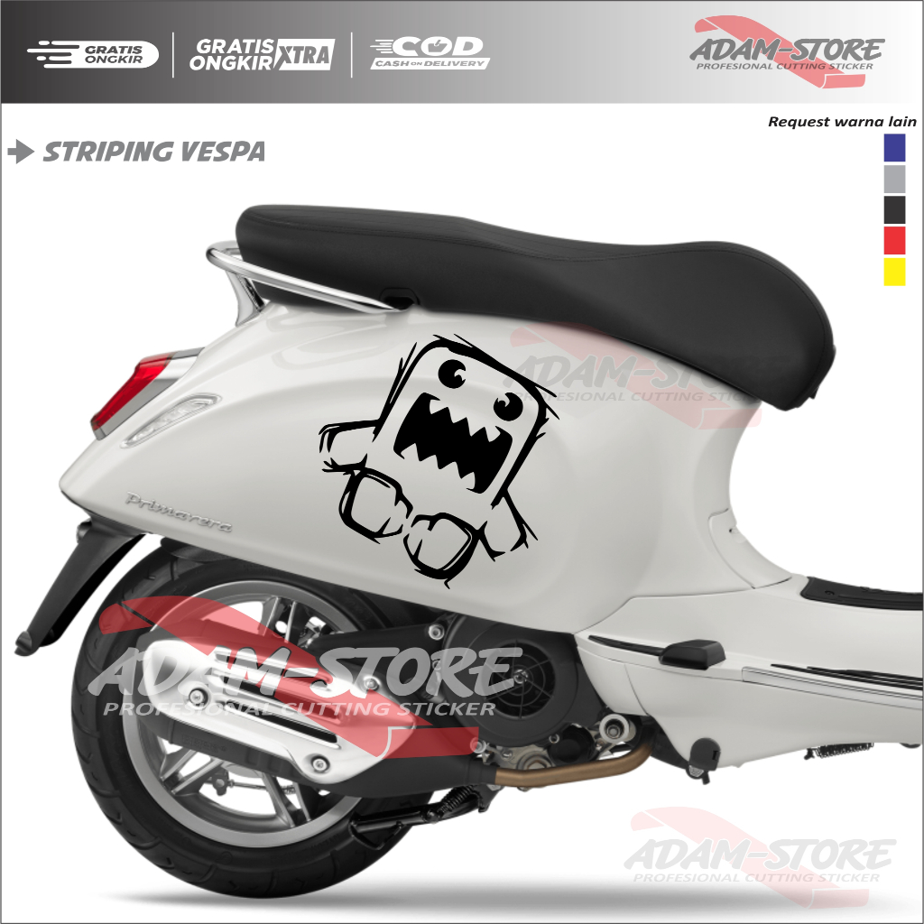 VSD stiker motor vespa / stiker domo / sticker vespa matic / stiker vespa sprint / stiker vespa