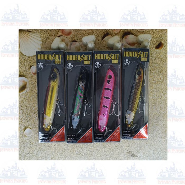 UMPAN BONE HOVERJET 100F TOP WATER 100MM / 16GR MADE WITH BKK HOOKS