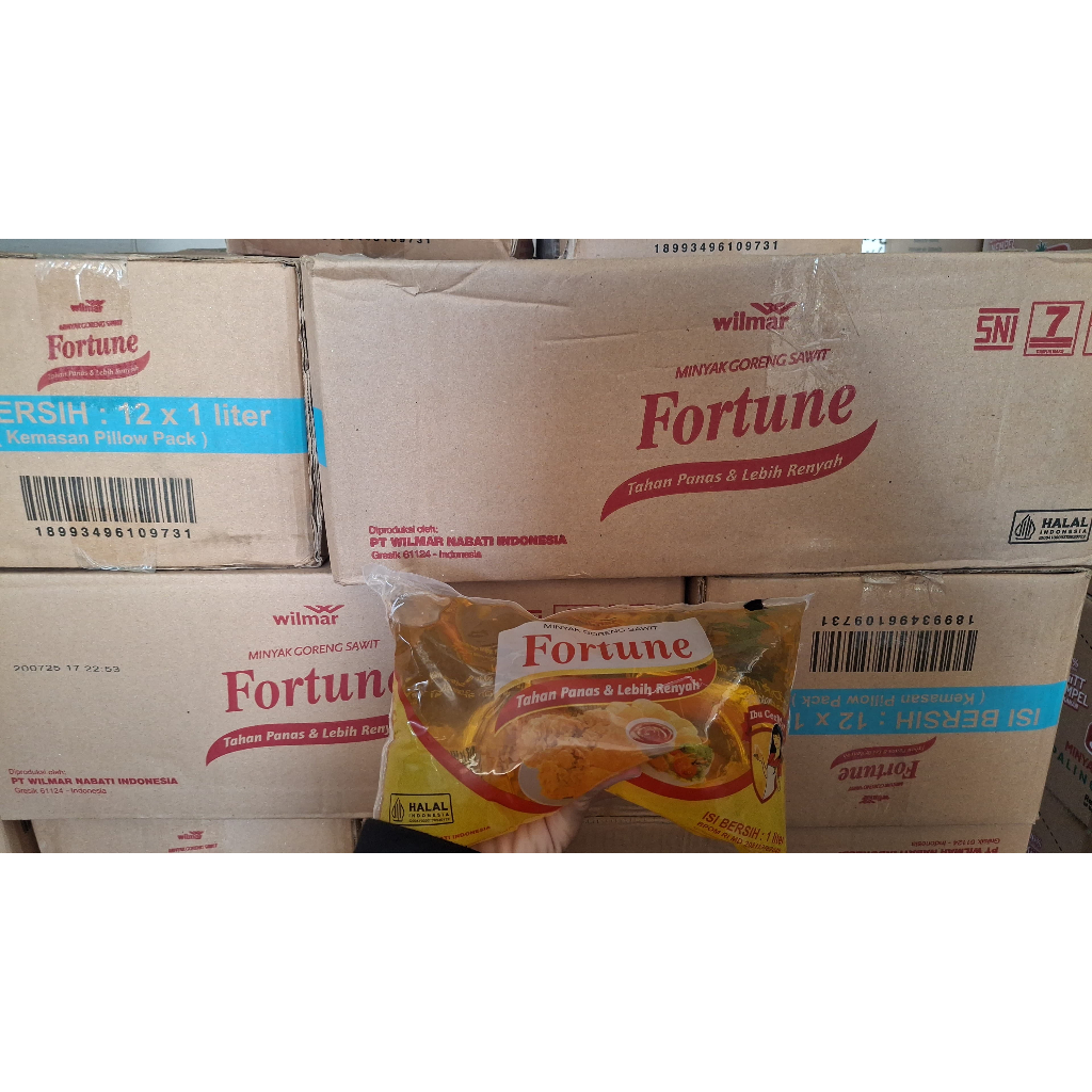 

Minyak Fortune Bantal Kemasan 1 Liter isi 12