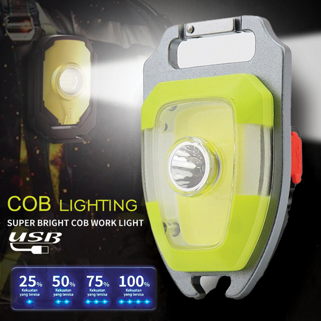 [COD]korek api electric lampu led cob s3 lighter classic fashionable waterproof /mini cob light torc