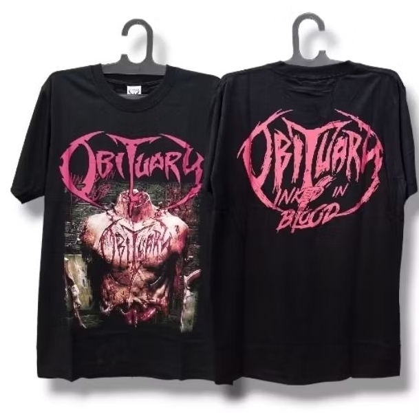 kaos OBITUARY |built up 24s tanpa jahitan samping