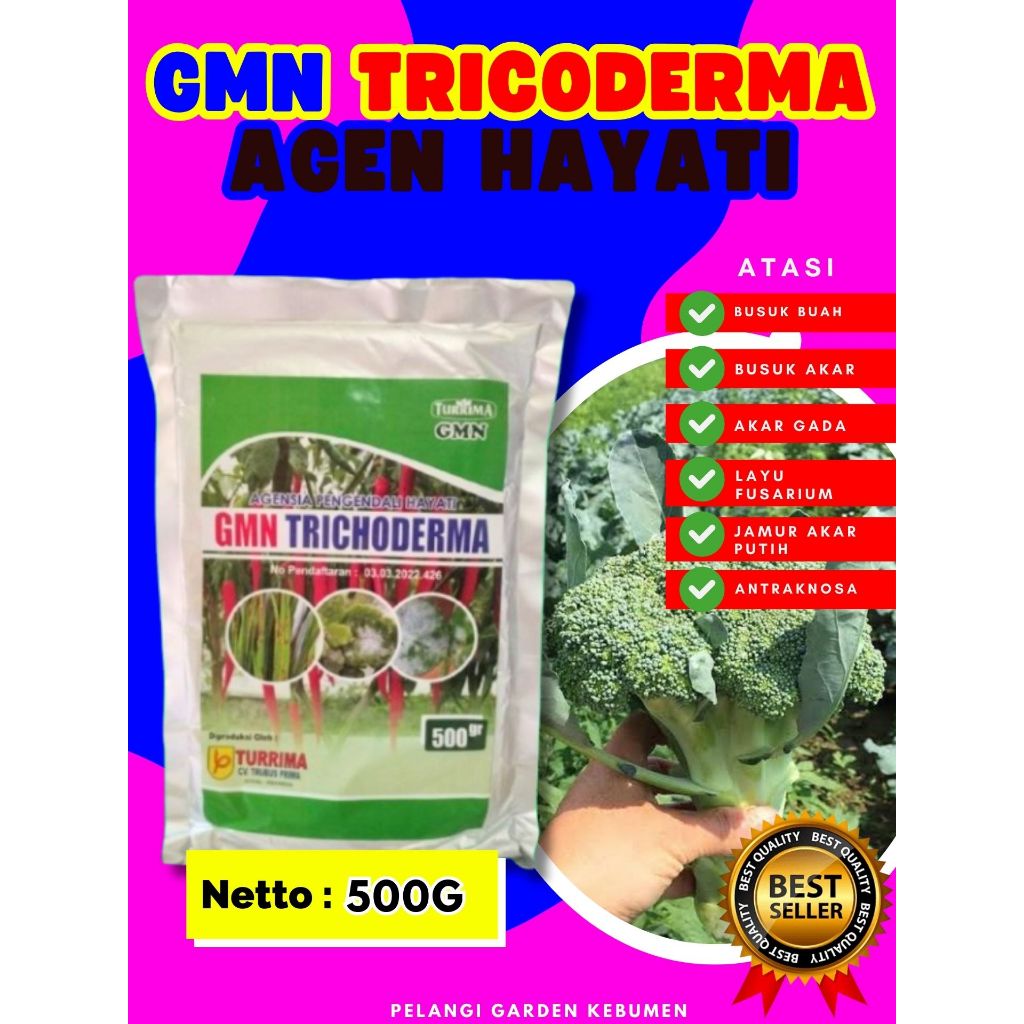 UNGGULAN  Fungisida Tricoderma Organik Isi 500Gram, Fungisida Tricoderma Padat Isi 500Gram