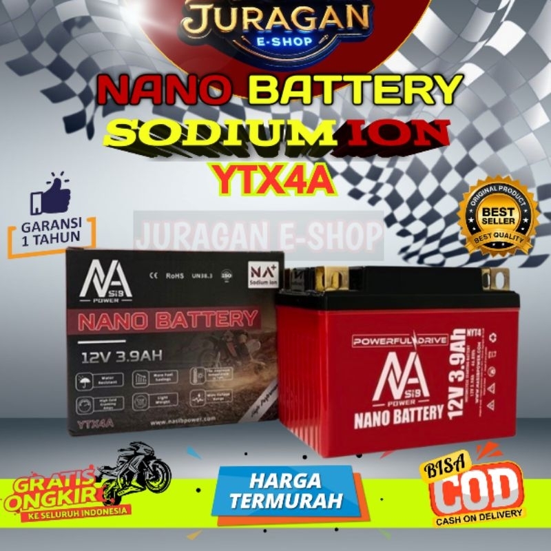 Aki Motor Sodium ion NANO BATTERY / Kwalitas di atas Aki Lithium / Aki motor / Aki Motor Sodium / Ac