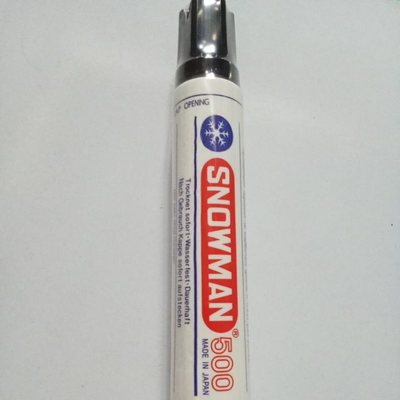 

spidol snowman 500 permanent warna hitam