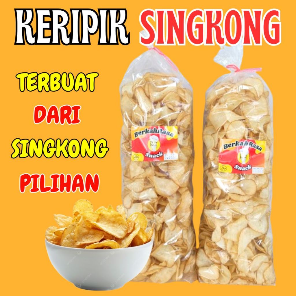

Keripik singkong asin gurih 1kg