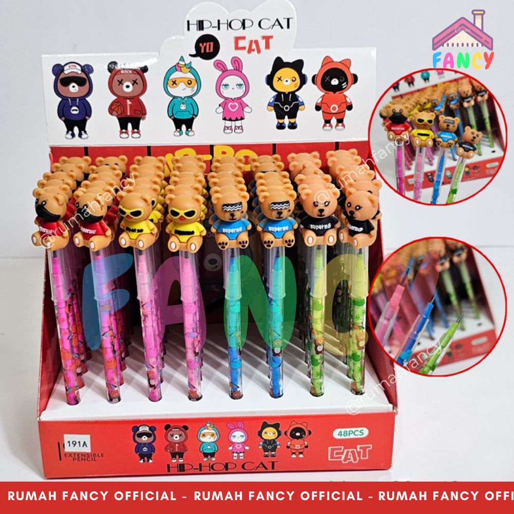 

Pensil Bensia Onde 2B Teddy Beruang Cokelat/ Kartun Bear / Pensil Bensia Karakter / Pensil Anak Lucu