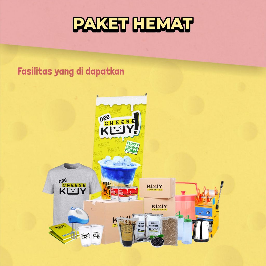 

PROMO Paket Usaha Cheese Tea Kekinian - Paket Hemat