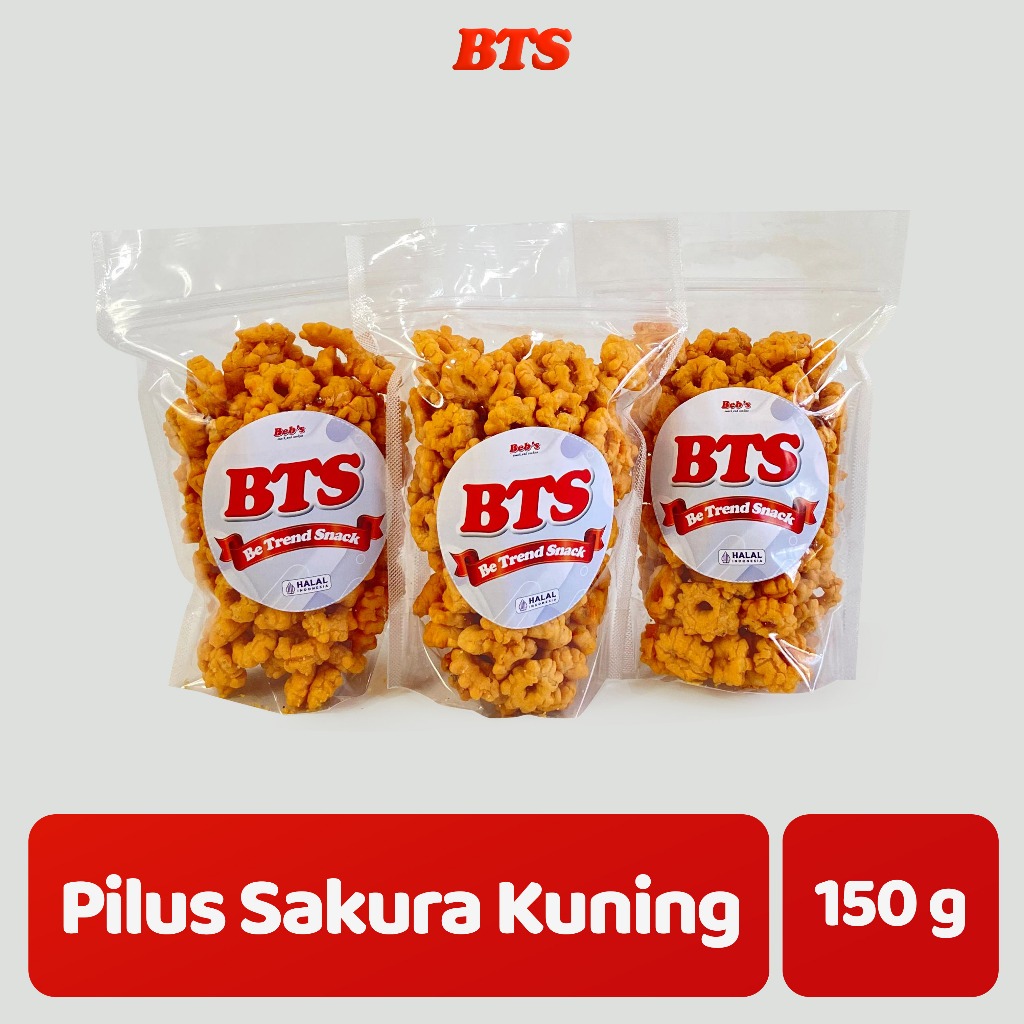 

Pilus Sakura Kuning 150g | Snack Pilus Sakura Kuning