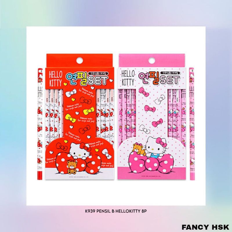

KOREA PENSIL B HELLOKITTY 8P K939