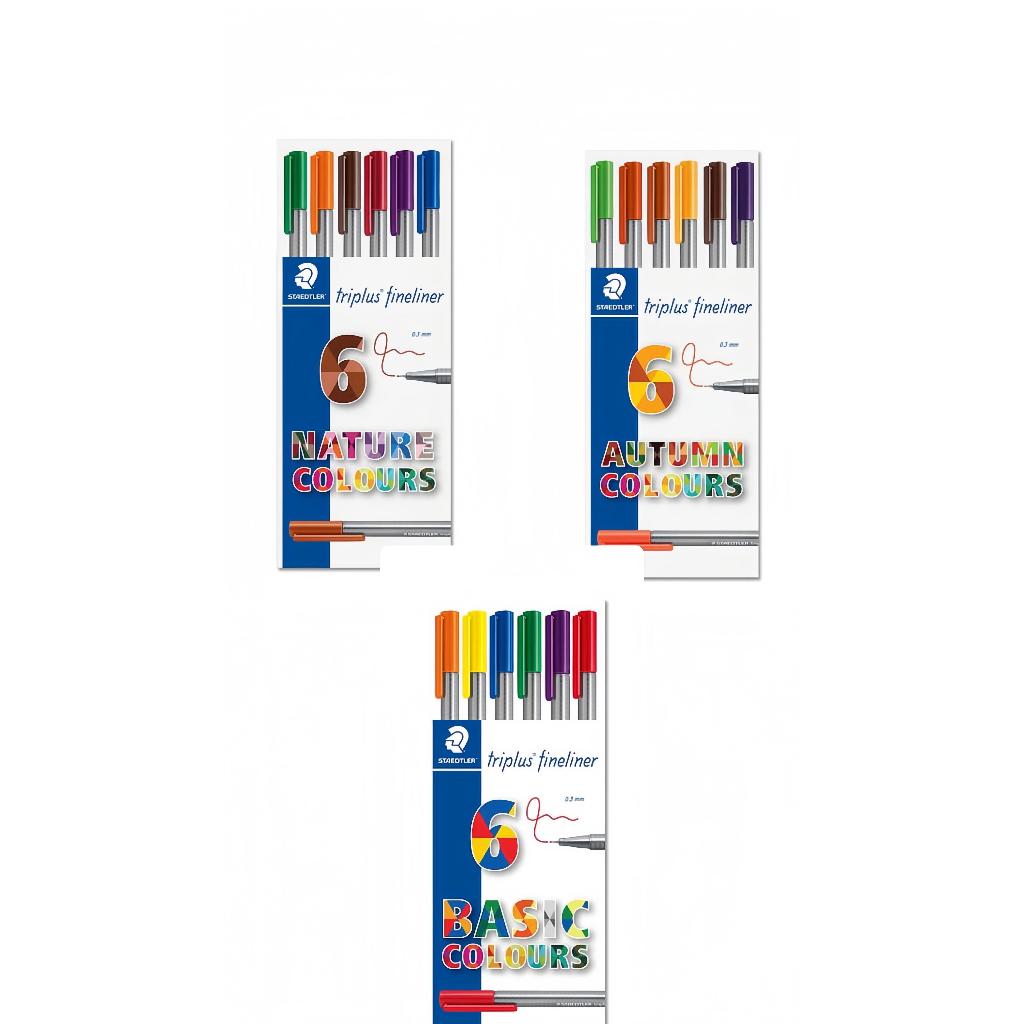 

staedler triplus fine color set isi 6 germany seri autumn , nature , bazic
